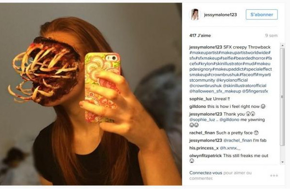 Les épouvantables et incroyables maquillages de Jessy Malone