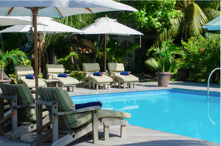 La piscine de l'Indian Ocean Lodge La piscine de l'Indian Ocean Lodge