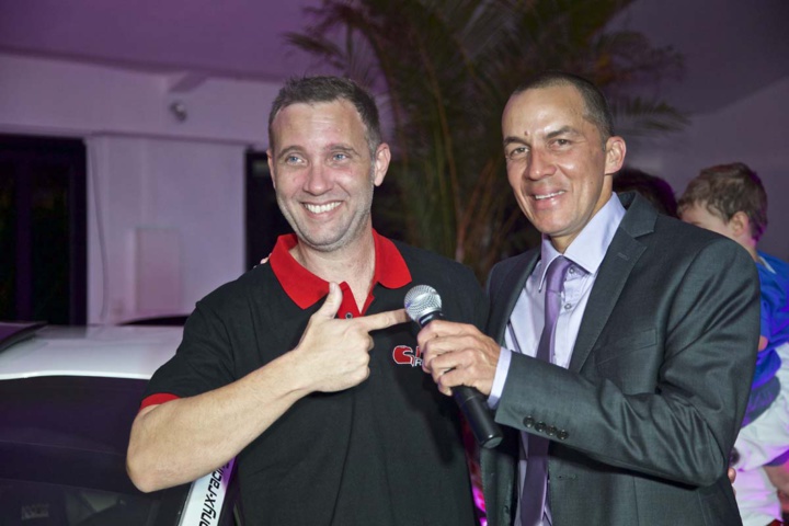 Olivier avec Laurent Nativel, présentateur de la soirée Olivier avec Laurent Nativel, présentateur de la soirée