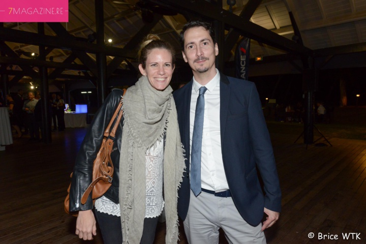 Erwan Edern, responsable Partenariats et Communication Air France Réunion, et son épouse