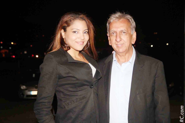 Aurore Cadet de l'association Vaincre la mucoviscidose et Aziz Patel