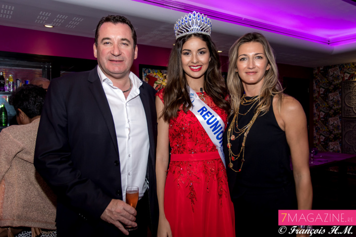 Ambre avec Pascal Turonnet, directeur du Mercure Créolia, et son épouse Virginie Ambre avec Pascal Turonnet, directeur du Mercure Créolia, et son épouse Virginie