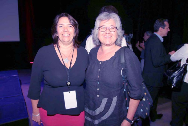 Françoise de Palmas et une invitée Françoise de Palmas et une invitée