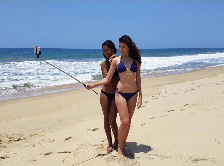 Ambre N'guyen, Miss Réunion 2016, en shooting à Madagascar