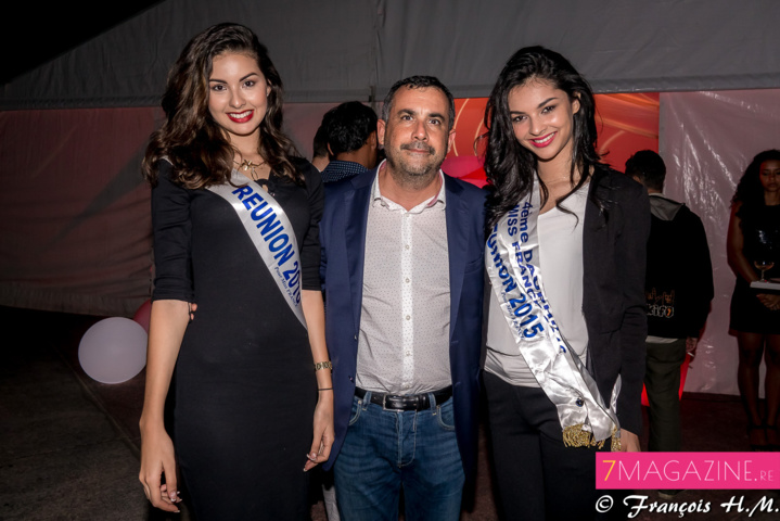 Le directeur de la SHLMR entre deux Miss Réunion, Ambre N'guyen et Azuima Issa Le directeur de la SHLMR entre deux Miss Réunion, Ambre N'guyen et Azuima Issa