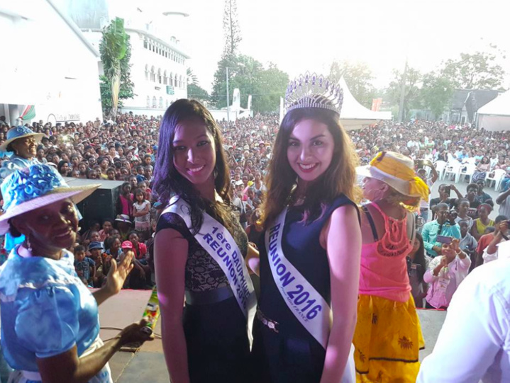 Raissa Cadarsi, première dauphine de Miss Réunion et Ambre N'guyen, Miss Réunion 2016 Raissa Cadarsi, première dauphine de Miss Réunion et Ambre N'guyen, Miss Réunion 2016