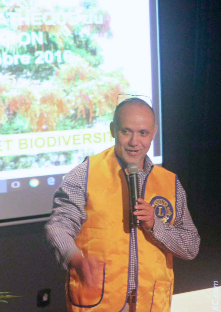 Le président Jean-René Badré pour le mot de bienvenue