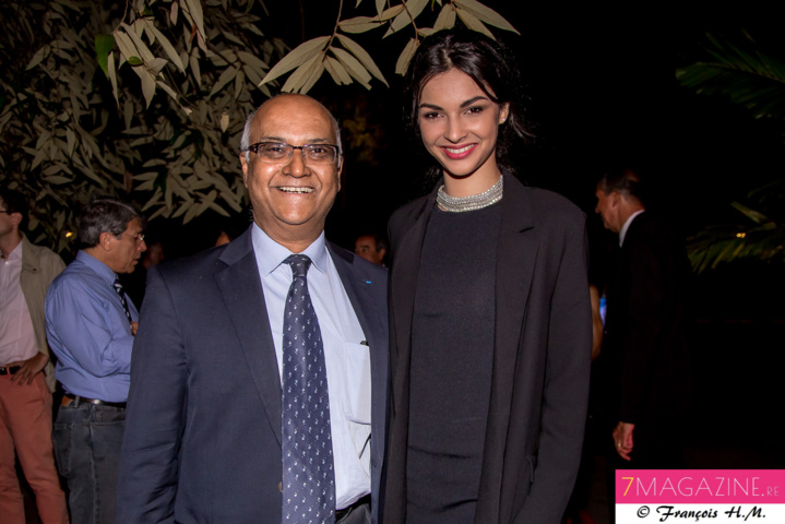 Marie-Joseph Malé, PDG d'Air Austral, et Azuima Issa, également ambassadrice de la compagnie Marie-Joseph Malé, PDG d'Air Austral, et Azuima Issa, également ambassadrice de la compagnie