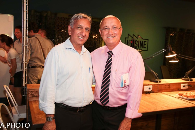 Aziz Patel et Patrick Bijoux