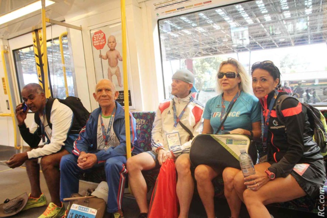 C'est en train que l'on pouvait rejoindre le Stadium de Perth pour les compétitions sur piste C'est en train que l'on pouvait rejoindre le Stadium de Perth pour les compétitions sur piste