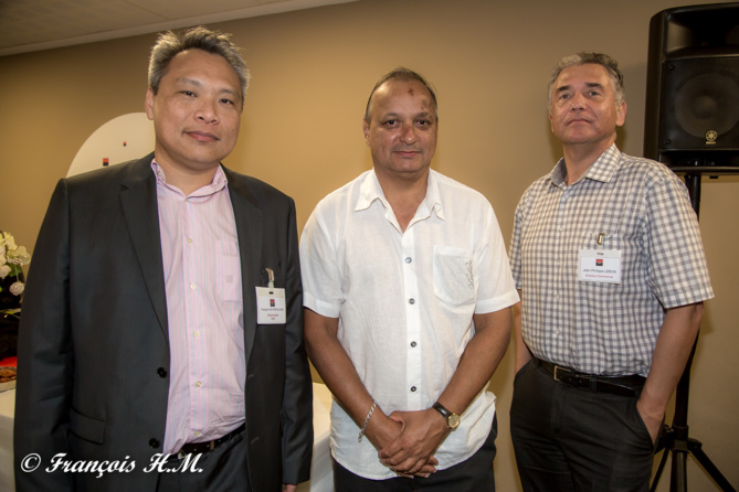 François Ho Poon Sung et Jean-Philippe Lebon de la BFC OI avec un invité François Ho Poon Sung et Jean-Philippe Lebon de la BFC OI avec un invité
