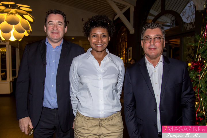 Pascal Turonnet, directeur du Créolia, Nadia Loiseau-Khelill de La Poste, et Gilbert Calascibetta Pascal Turonnet, directeur du Créolia, Nadia Loiseau-Khelill de La Poste, et Gilbert Calascibetta