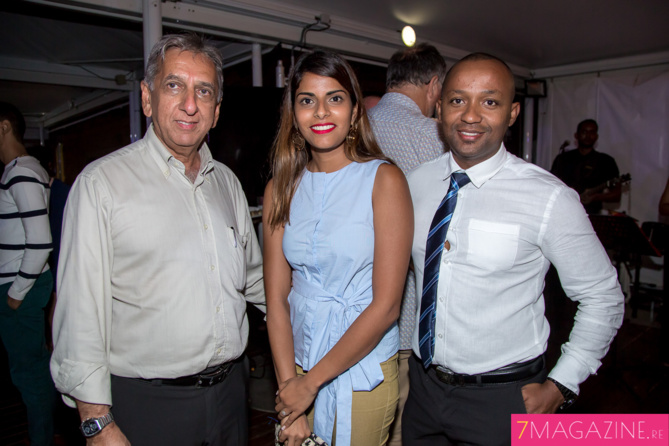 Aziz Patel, Nassira Issop et Salim Mohamed Aziz Patel, Nassira Issop et Salim Mohamed