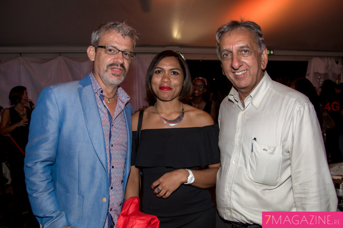 Olivier Ayamr et son épouse, et Aziz Patel Olivier Ayamr et son épouse, et Aziz Patel