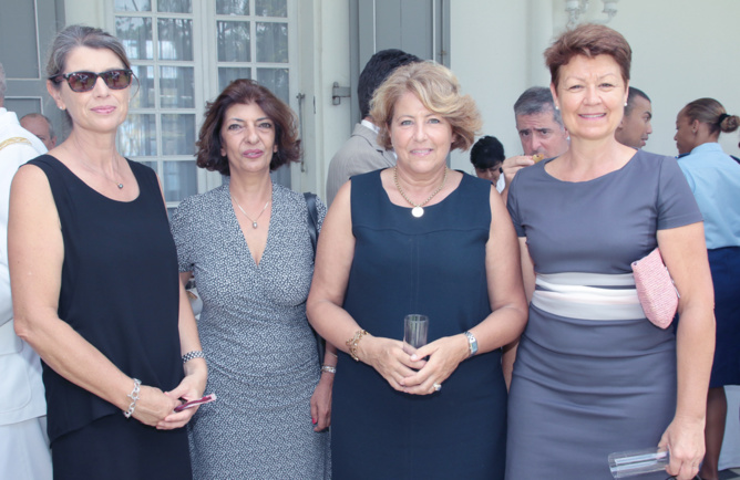 Frédrique Sorain, Massi Rivière, madame Barate, et Sylviane Auffret