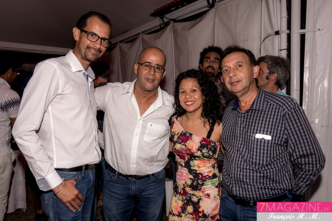 Jo Vany, Mustapha Badi, éditeur, Lynda Lescaret, et André Gigan, auteurs compositeurs Jo Vany, Mustapha Badi, éditeur, Lynda Lescaret, et André Gigan, auteurs compositeurs