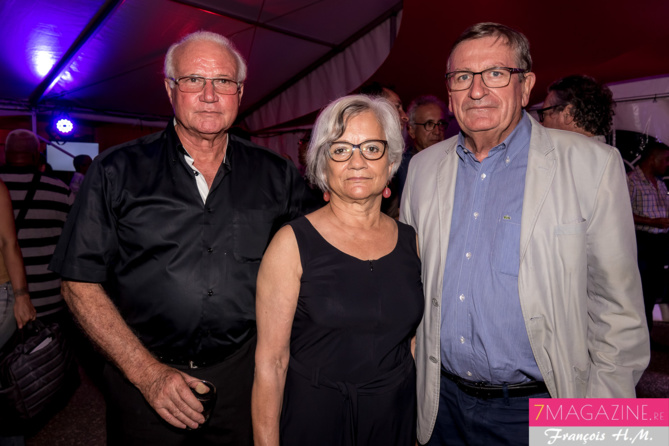 Gilbert Hoarau, avec Dominique Fournel et son épouse Gilbert Hoarau, avec Dominique Fournel et son épouse