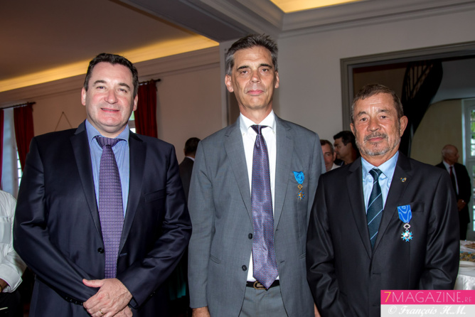 Pascal Turonnet, directeur du Mercure Créolia, Dominique Sorain et Jacques Laravine Pascal Turonnet, directeur du Mercure Créolia, Dominique Sorain et Jacques Laravine