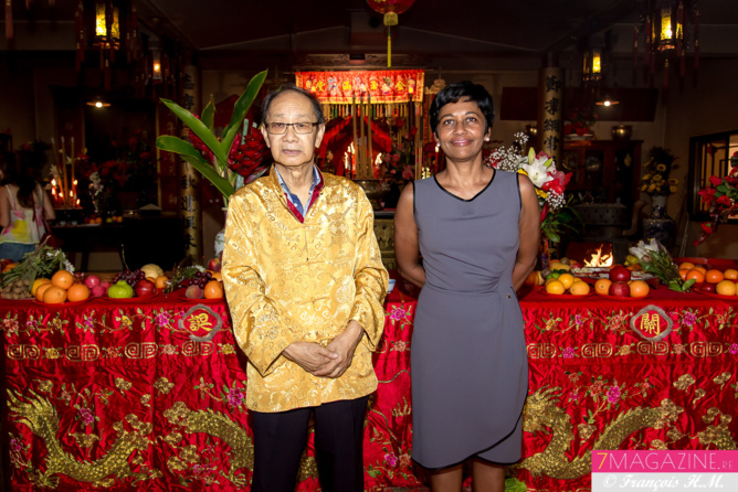 Ericka Bareigts et Didier Robert réunis pour le Nouvel An chinois Ericka Bareigts et Didier Robert réunis pour le Nouvel An chinois