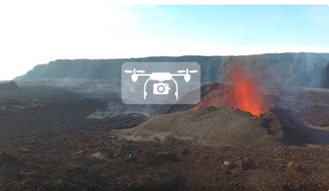  Des images exceptionnelles du volcan en drone