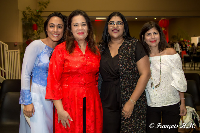 Magali Tarnus et ses amies Coralia Barre, Indira Camalon et Justine Pit Magali Tarnus et ses amies Coralia Barre, Indira Camalon et Justine Pit