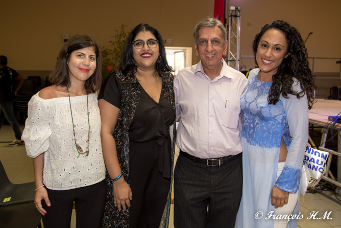 Justine Pit, Indira Camalon, Aziz Patel et Coralia Barre Justine Pit, Indira Camalon, Aziz Patel et Coralia Barre