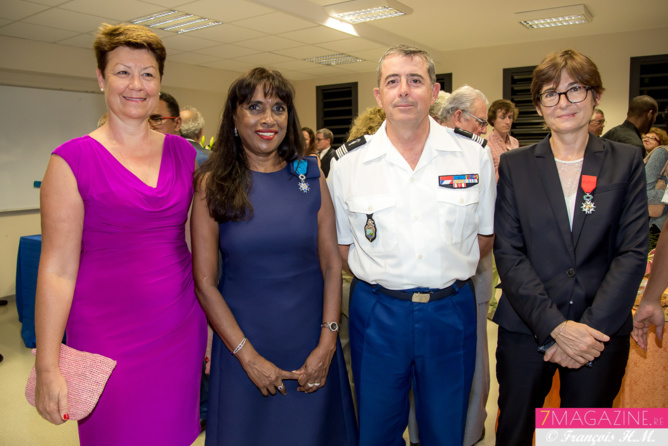 Ida Camalon avec le couple Auffret et Christine Geoffroy Ida Camalon avec le couple Auffret et Christine Geoffroy