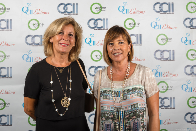 Marie-Thérèse Tomasini, de la Pharmacie du Lagon, et Geneviève Chenard Marie-Thérèse Tomasini, de la Pharmacie du Lagon, et Geneviève Chenard