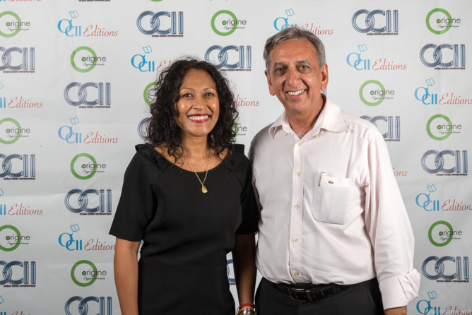Aziz Patel avec Dolia Prunier qui travaille à OCII et qui collabore régulièrement avec 7Magazine.re comme photographe