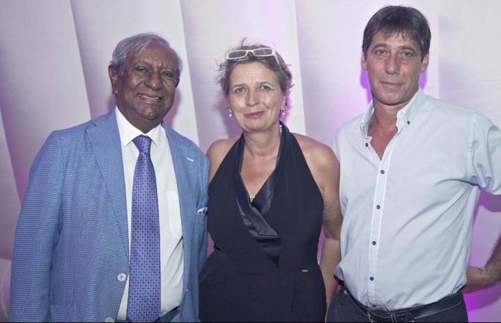 Jean-Paul Virapoullé, Myriam Boullay et son époux Stéphane Jean-Paul Virapoullé, Myriam Boullay et son époux Stéphane