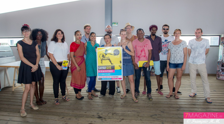 Les responsables de la Cité des Arts et quelques artistes qui participeront à Gayar Cité Les responsables de la Cité des Arts et quelques artistes qui participeront à Gayar Cité