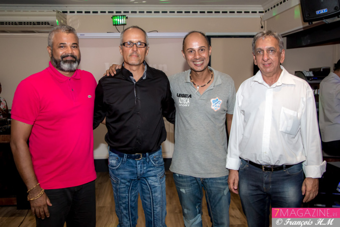 Freddy Latchoumaya, Patrick Grondin, Pascal Falcuci, et Aziz Patel