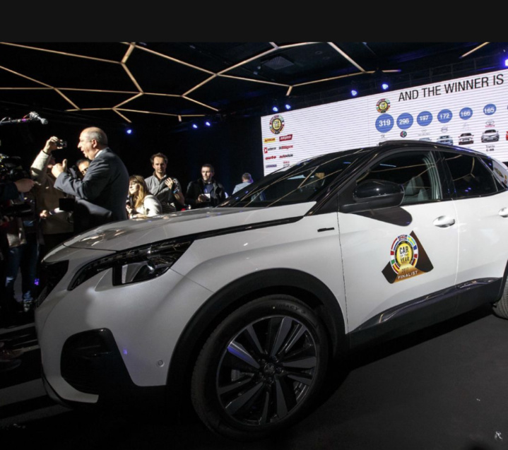 La Peugeot 3008 élue de "Voiture de l'année 2017"