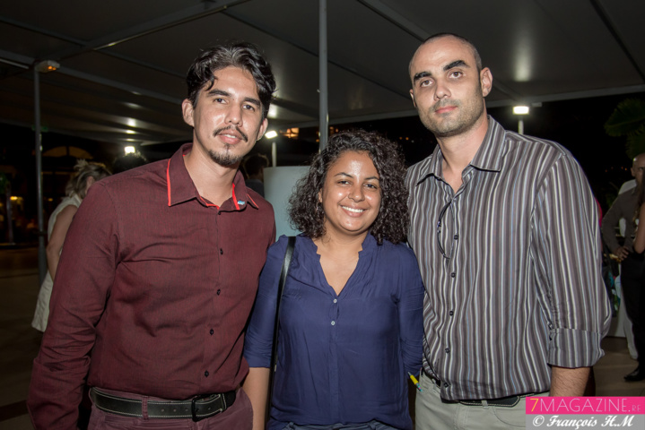 Jean-Max Boyer, président JCE Saint-Denis, Leslie Barbin, et Emmanuel Mathieu de la JCE Jean-Max Boyer, président JCE Saint-Denis, Leslie Barbin, et Emmanuel Mathieu de la JCE