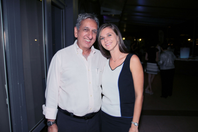 Aziz Patel et Julia Dalest, Chargée du développement parrainage et entreprises pour Coeur et Conscience à La Réunion