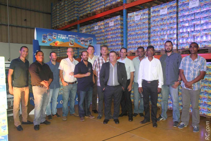 Michael Ethuin, directeur Technique et Production avec des partenaires Michael Ethuin, directeur Technique et Production avec des partenaires