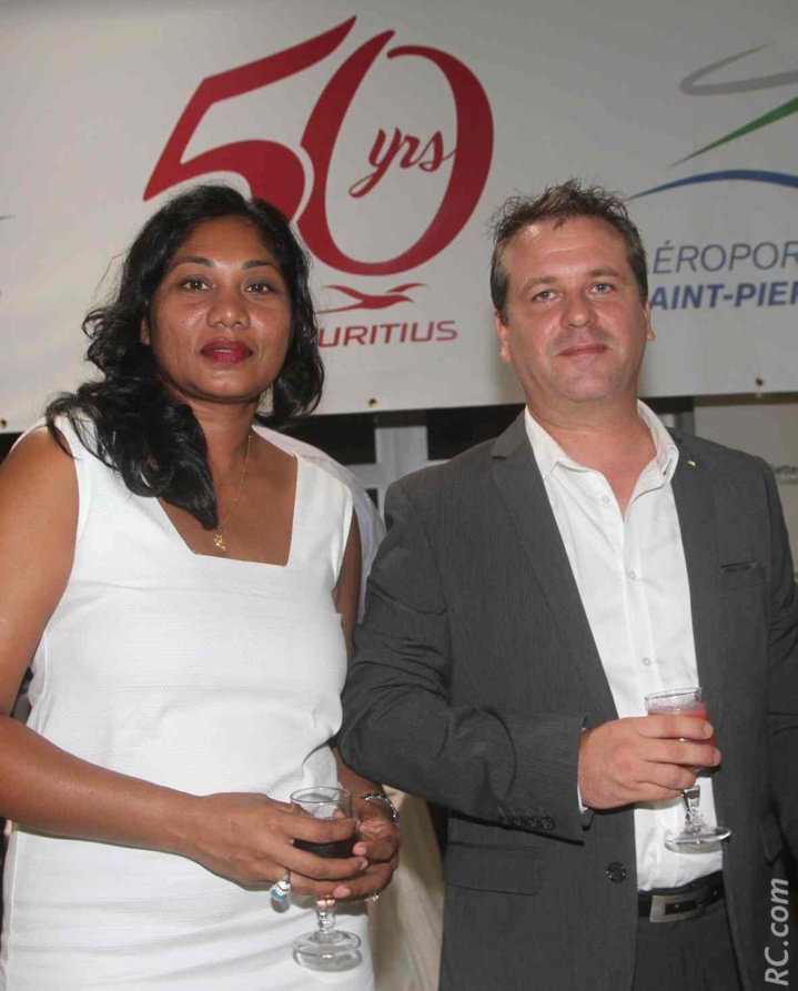 Sovida Brosse, directrice de Palmier Tour, et Laurent Brosse, de Réunion Froid Service Sovida Brosse, directrice de Palmier Tour, et Laurent Brosse, de Réunion Froid Service