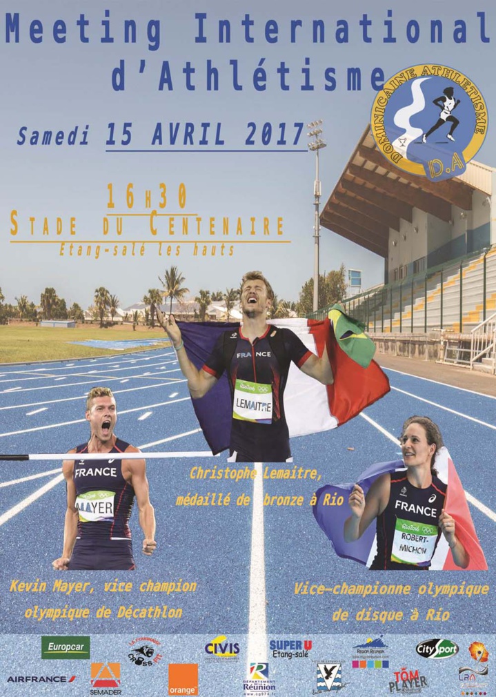 Christophe Lemaître au Meeting International de l'Etang-Salé