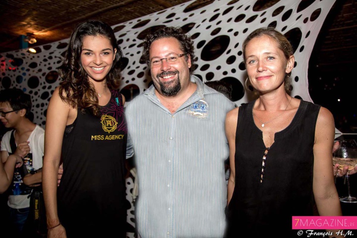 Azuima Issa, Miss Réunion 2015, Yann Lefebvre, président du groupe Exsel, et son épouse Alexandra