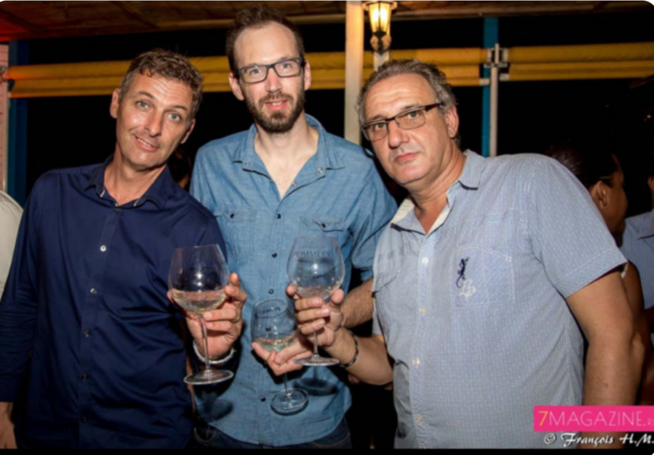 Géo, animateur, un ami, et Lionel Pelliquier, directeur de l'Effet péi Géo, animateur, un ami, et Lionel Pelliquier, directeur de l'Effet péi