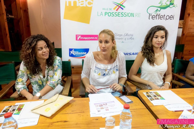 Vanessa Cazal, entourée de Aurélie Béton et Ambre N'guyen