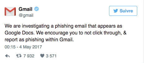 Danger sur Gmail  ...