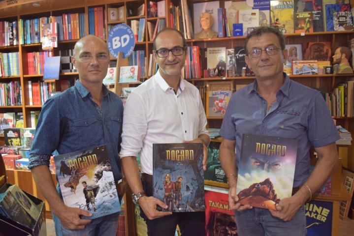 Patrice Bavoillot, Afif Ben Hamida et Jean-Luc Schneider nous présentent les 3 tomes de "Nogard" Patrice Bavoillot, Afif Ben Hamida et Jean-Luc Schneider nous présentent les 3 tomes de "Nogard"
