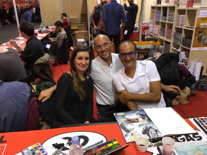 Les auteurs au récent Festival d'Angoulême Les auteurs au récent Festival d'Angoulême