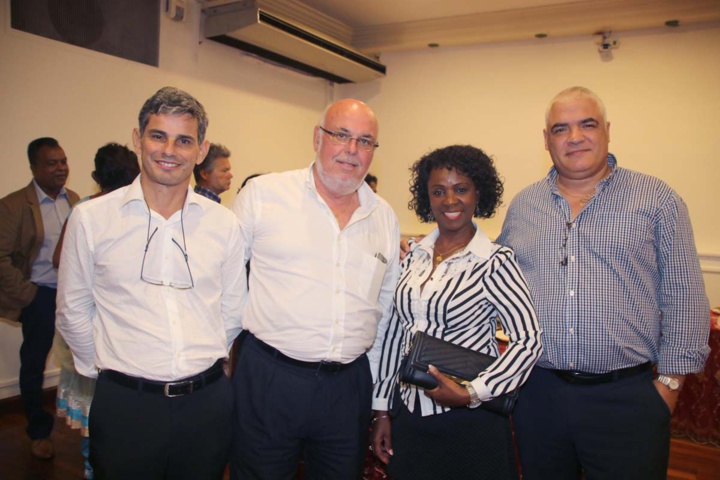 Frédéric Foucque avec Daisie Virama et Christian Clain Frédéric Foucque avec Daisie Virama et Christian Clain