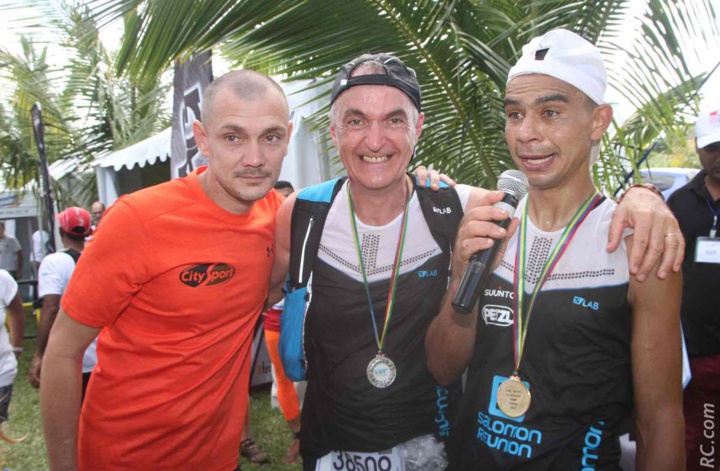 Bertrand Vienne de City-Sport, Laurent Allard de Salomon et Jeannick Séry Bertrand Vienne de City-Sport, Laurent Allard de Salomon et Jeannick Séry