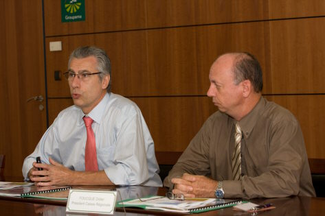 Bernard Veber, directeur général Groupama Océan indien et Didier Foucque, président de la Caisse Régionale