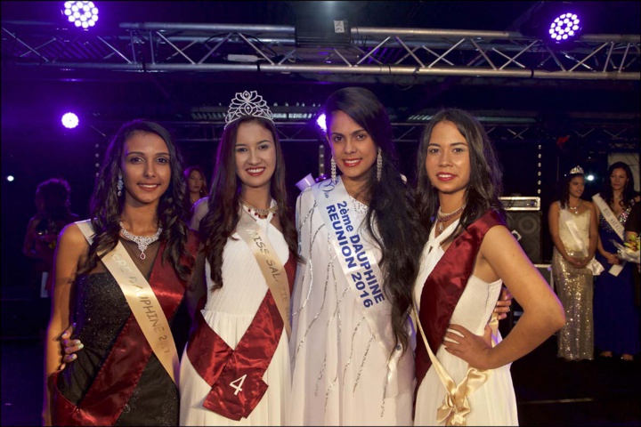 Les lauréates avec Anaïs Picard, 2ème dauphine Miss Réunion 2016