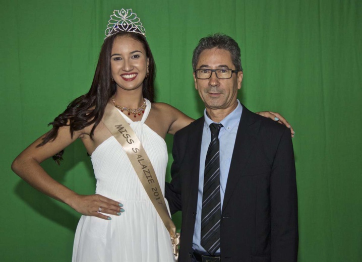 Patricia Robert, Miss Salazie 2017, et Mario Moreau, cheville ouvrière de cette élection Patricia Robert, Miss Salazie 2017, et Mario Moreau, cheville ouvrière de cette élection
