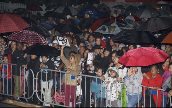 Un public nombreux malgré la pluie!
